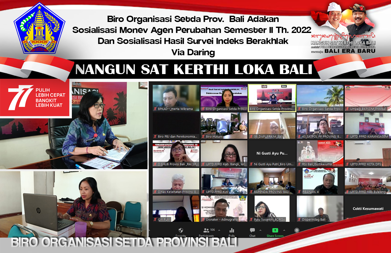biro-organisasi-setda-prov-bali-adakan-sosialisisasi-monev-agen-perubahan-semester-ii-2022-dan-sosialisasi-hasil-survei-indeks-berakhlak-via-daring