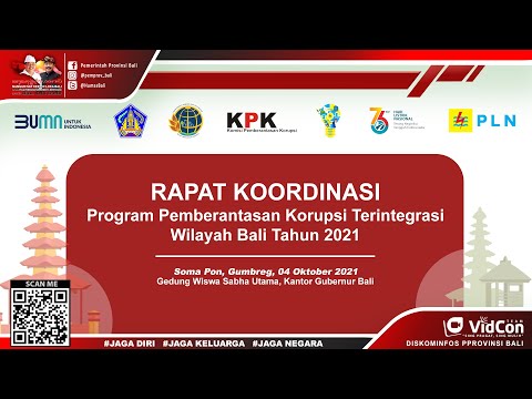 live-rakor-pemberantasan-korupsi-terintegrasi-wilayah-bali-tahun-2021