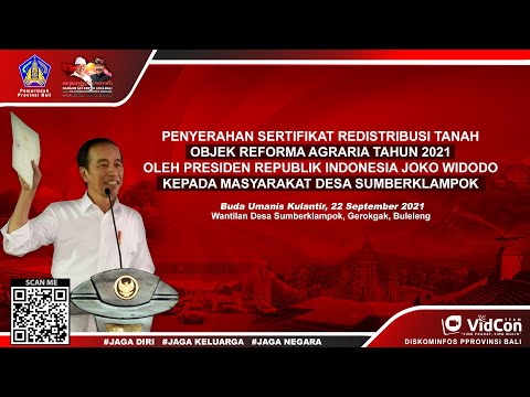 live-penyerahan-sertifikat-tanah-oleh-presiden-jokowi-kepada-masyarakat-desa-sumberklampok