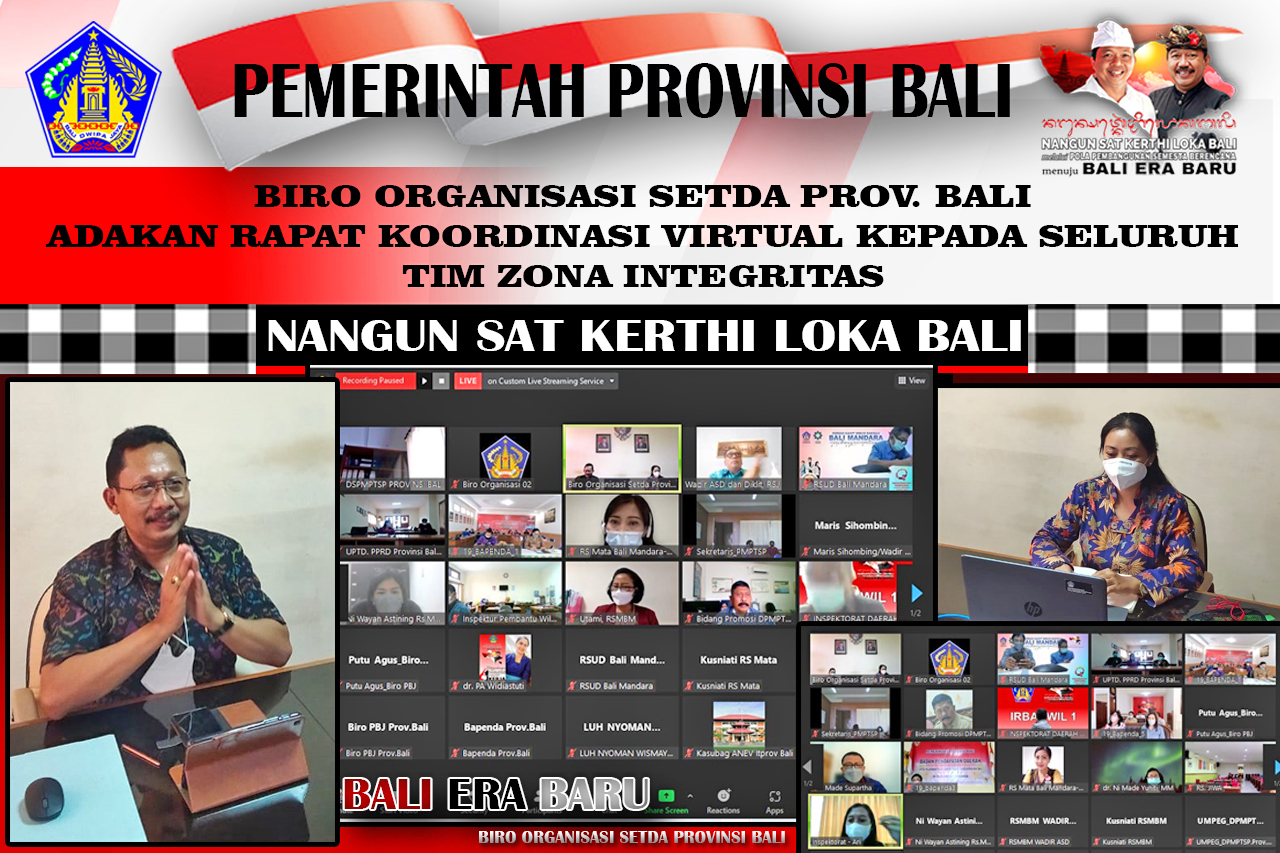 biro-organisasi-setda-prov-bali-adakan-rapat-koordinasi-virtual-kepada-seluruh-tim-zona-integritas