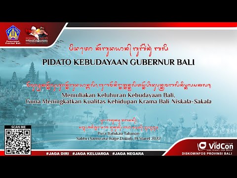 live-pidato-gubernur-bali-memuliakan-keluhuran-kebudayaan-bali