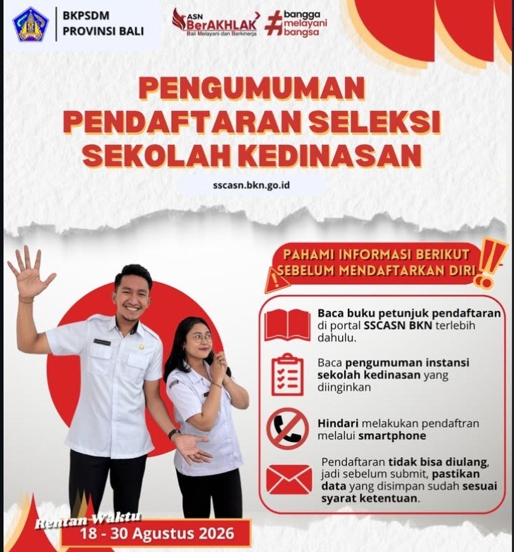 Pengumuman Pendaftaran Seleksi Sekolah Kedinasan