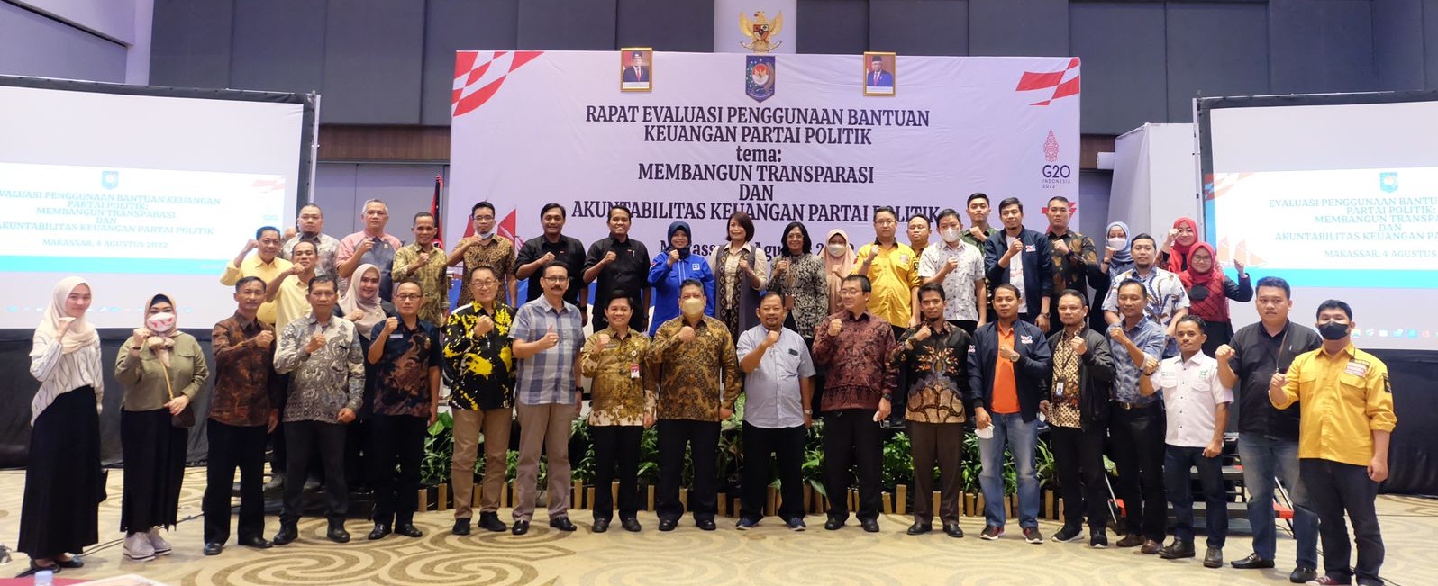 badan-kesbangpol-bali-hadiri-rapat-evaluasi-penggunaan-bantuan-keuangan-parpol-2022-di-makassar