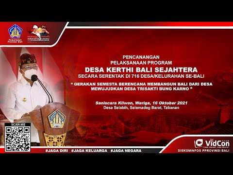 live-pencanangan-pelaksanaan-program-desa-kerthi-bali-sejahtera