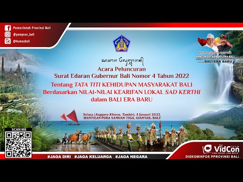 live-acara-peluncuran-se-gubernur-bali-nomor-4-tahun-2022